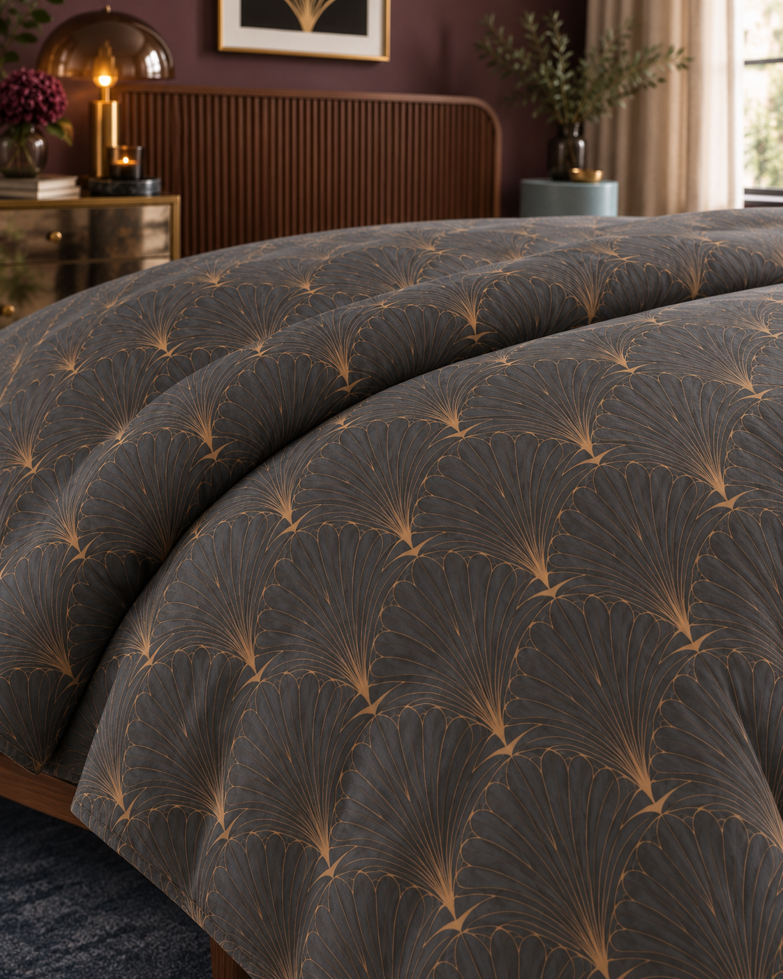 Champagne Noire Duvet Set