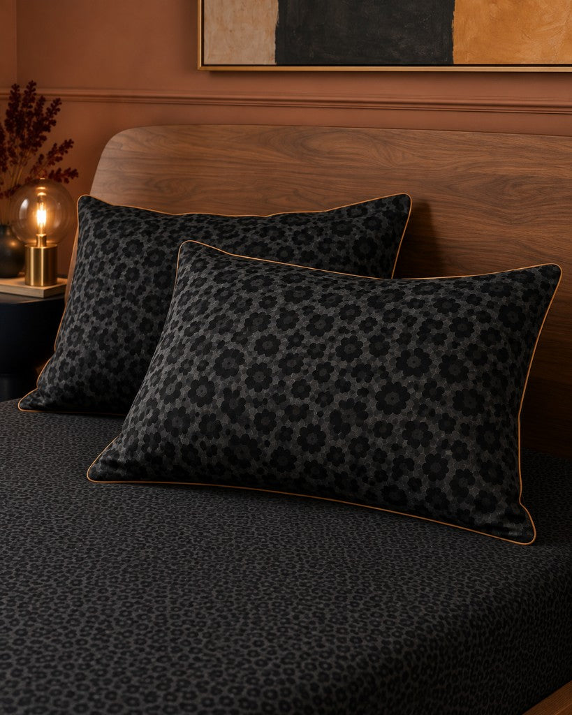 Noir Obsidian pillowcase pair